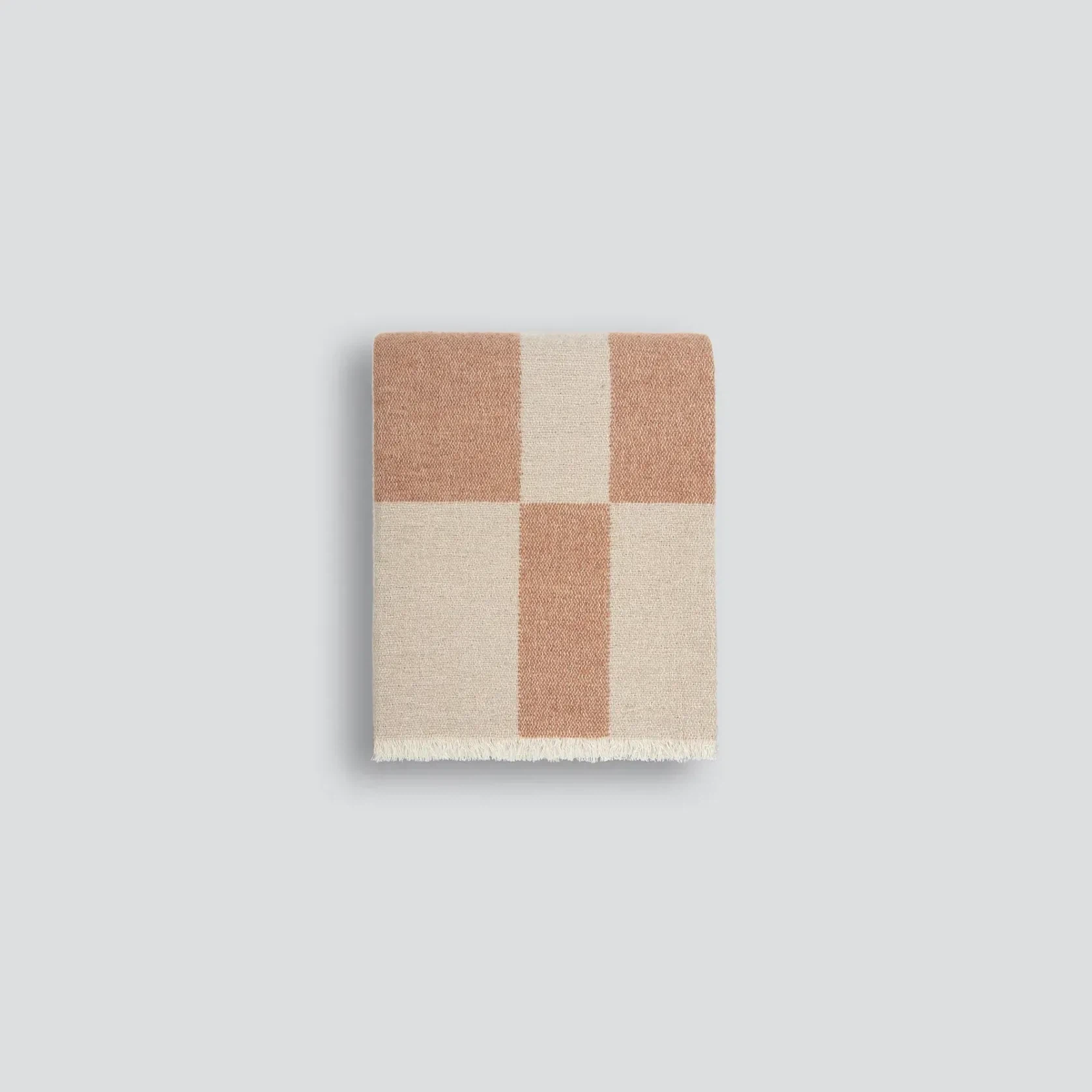 Baya Winton Throw - Coral | Wool/Cotton Blend gallery detail image