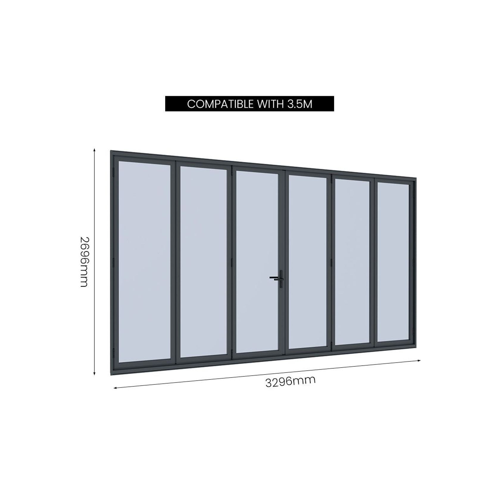 Bifold Glass Door For Pacific Freestanding Pergola gallery detail image