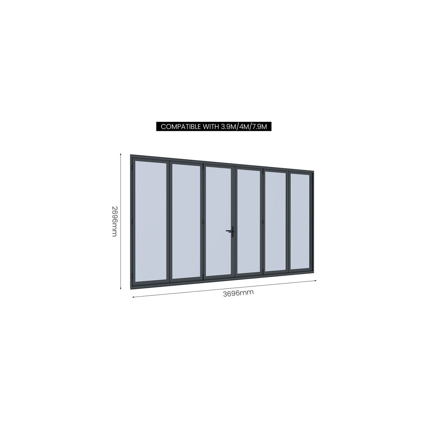 Bifold Glass Door For Pacific Freestanding Pergola gallery detail image