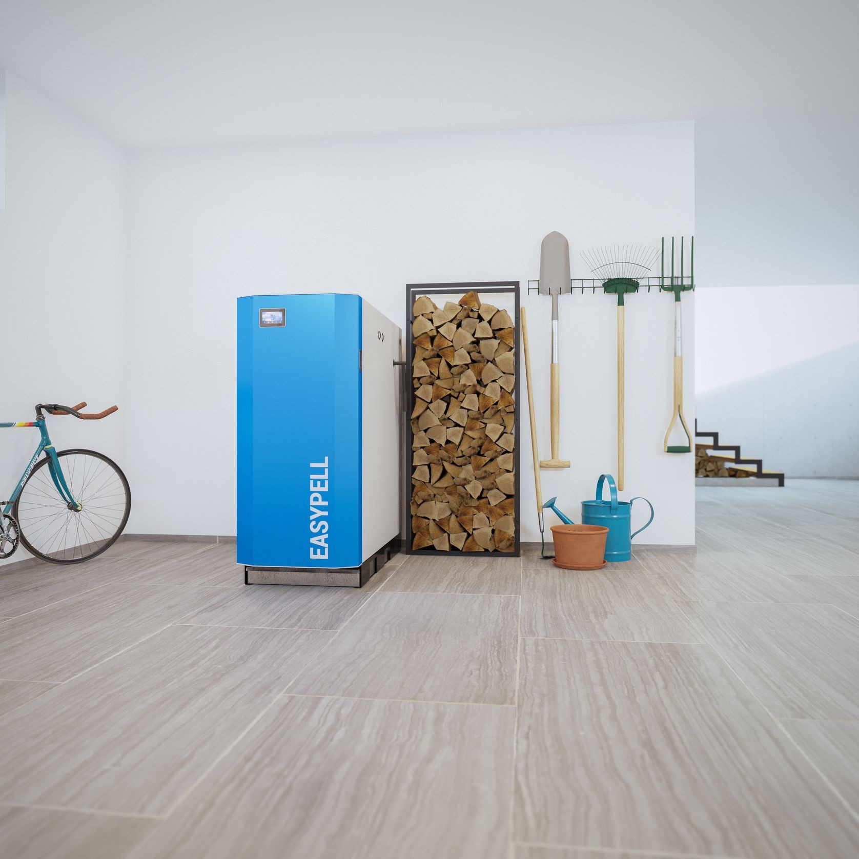 Easypell Log Burner Package (Wood Log Boiler) gallery detail image