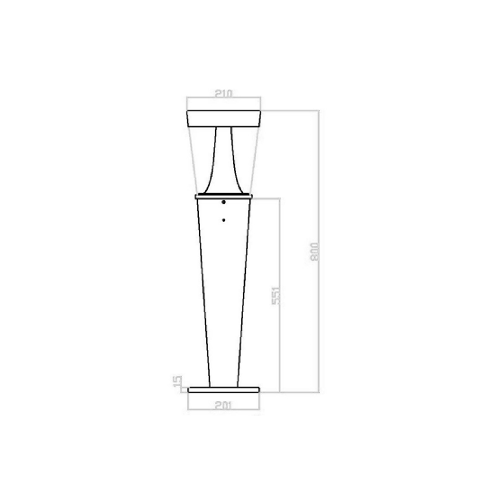 Sentry Solar Bollard 018 gallery detail image