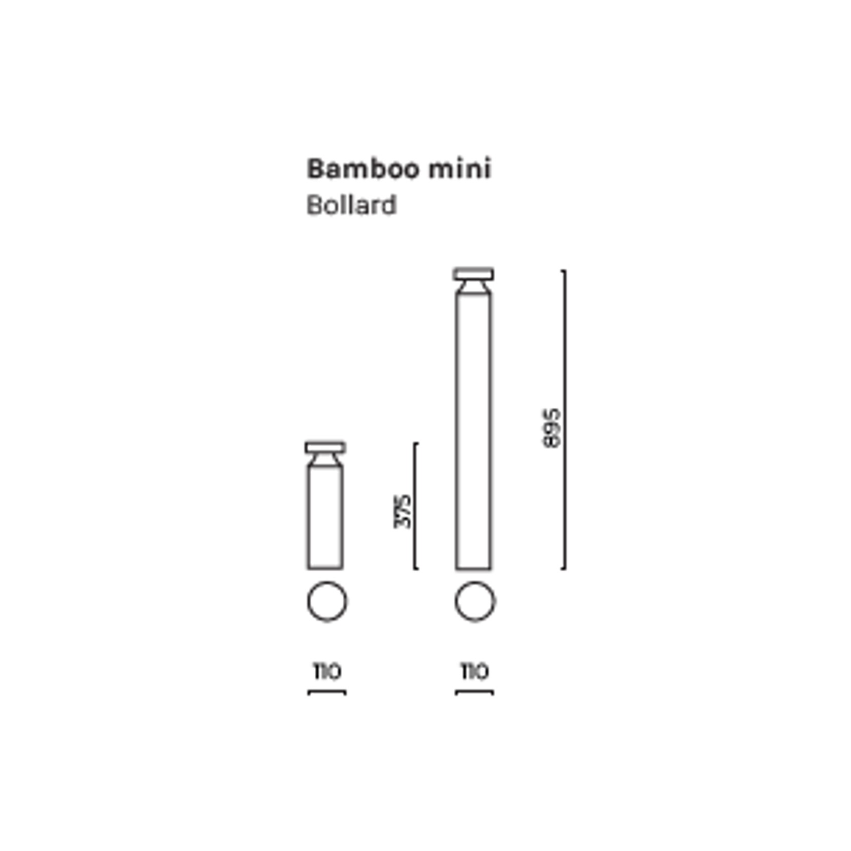 BAMBOO MINI Bollard by Cariboni gallery detail image