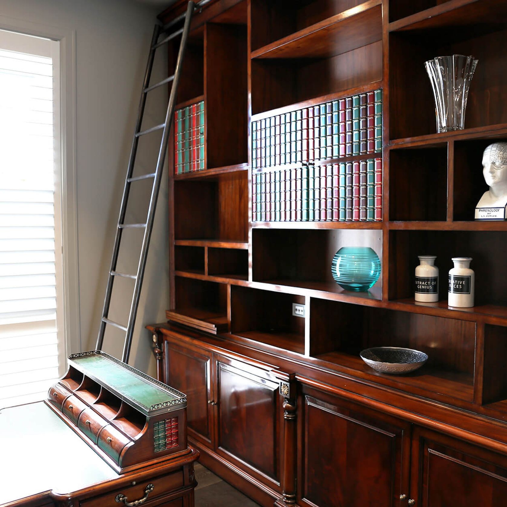 Victorian Bookcase with Faux Books gallery detail image