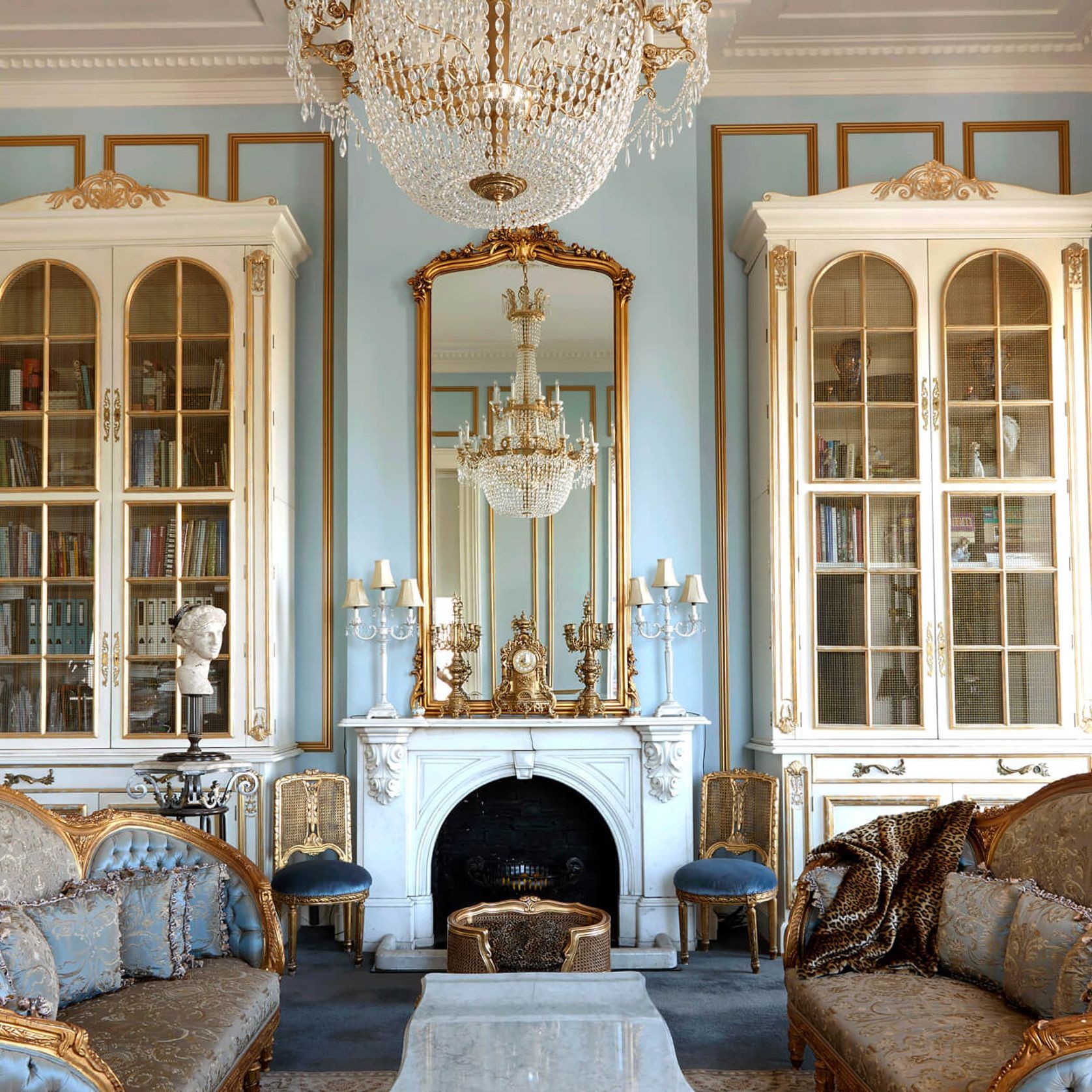 French Gilded Bookcases gallery detail image