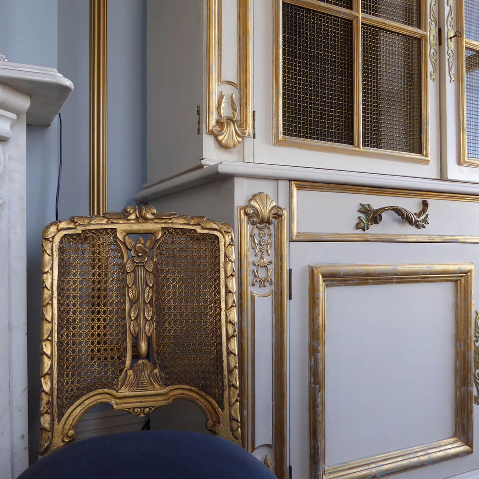 French Gilded Bookcases gallery detail image