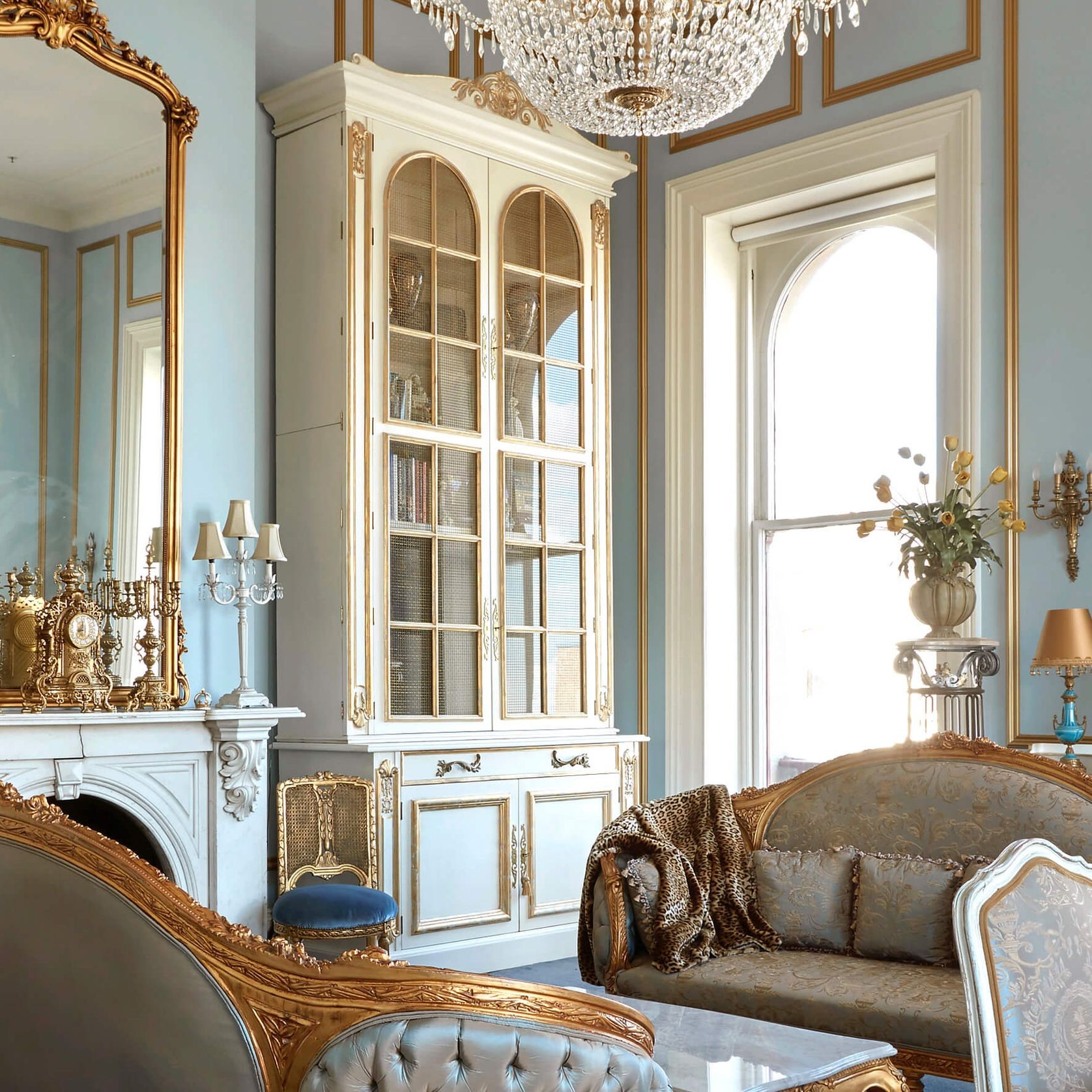 French Gilded Bookcases gallery detail image