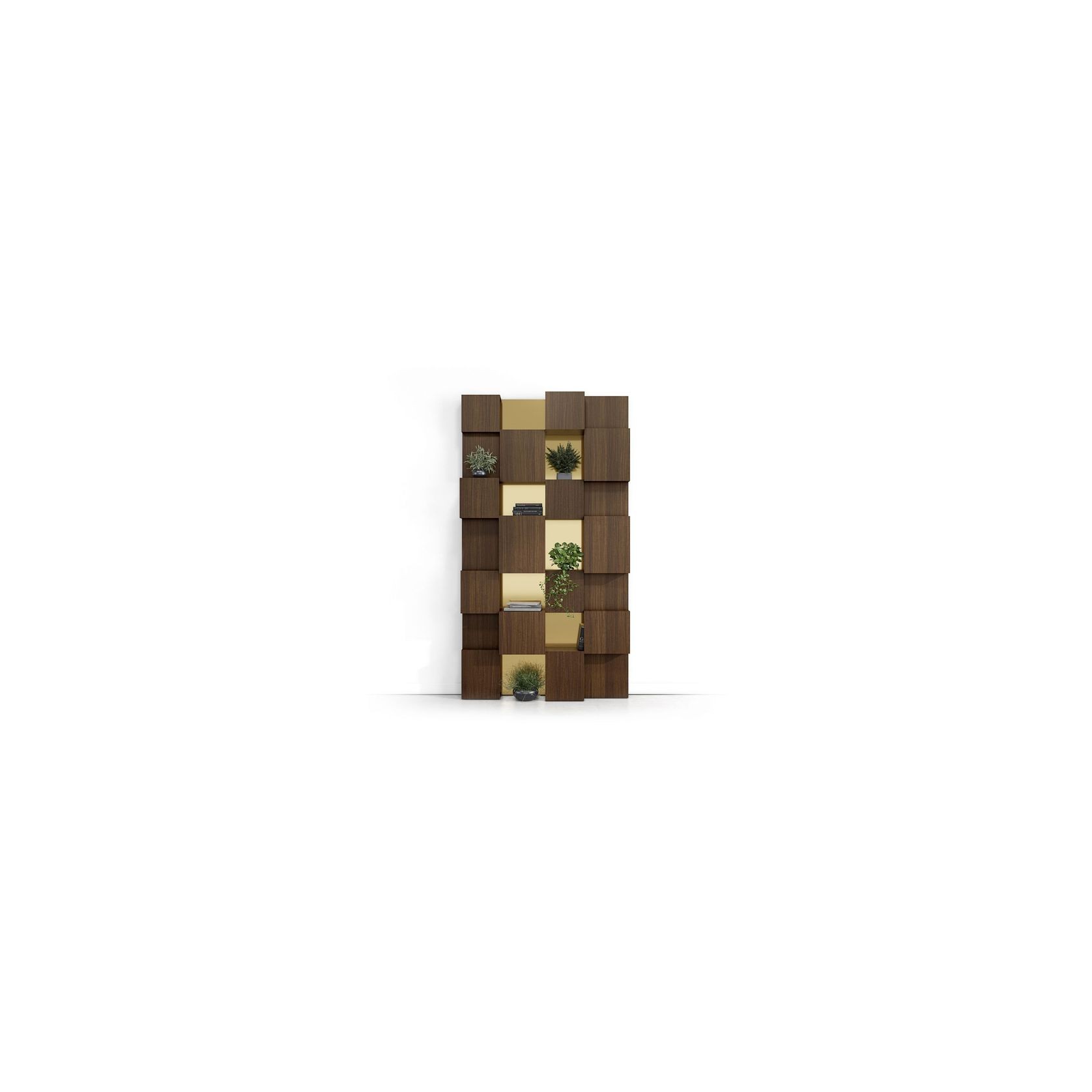 Pixl Bookcase Veneered Multi-Niches gallery detail image