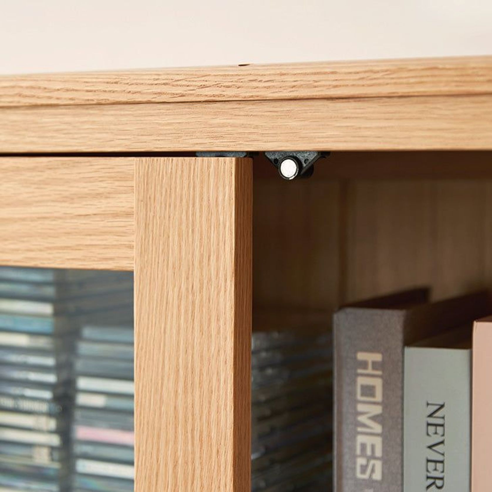 Seattle Natural Solid Oak Large Display Bookcase gallery detail image