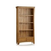Renwick Rustic Solid Oak Bookcase Cabinet gallery detail image