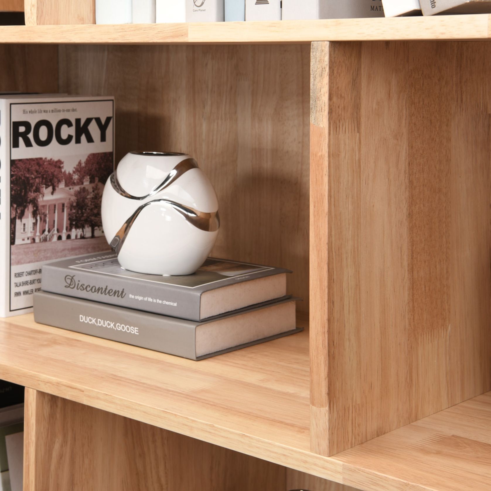 Stax Hardwood Staggered Bookcase | Natural | Wide 1200 gallery detail image