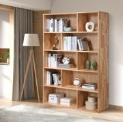 Stax Hardwood Staggered Bookcase | Natural | Wide 1200 gallery detail image
