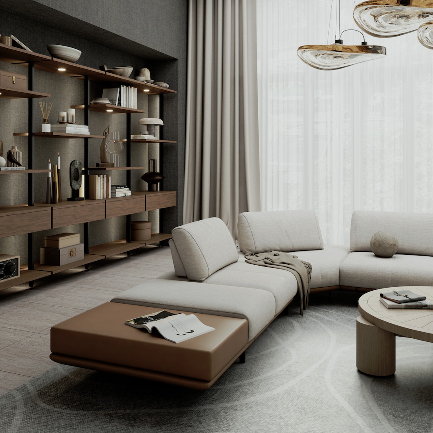 Custom Living Room Shelving gallery detail image