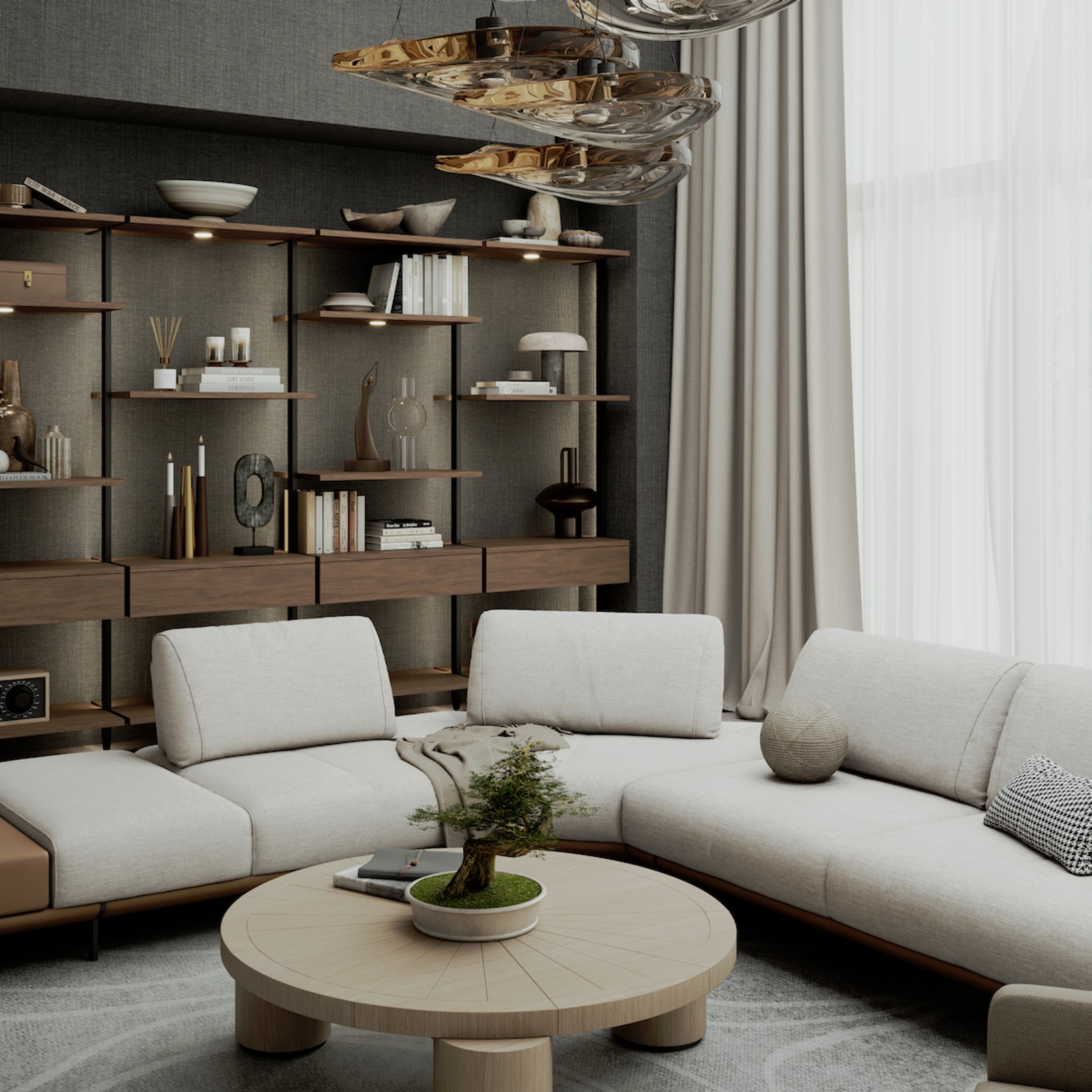 Custom Living Room Shelving gallery detail image