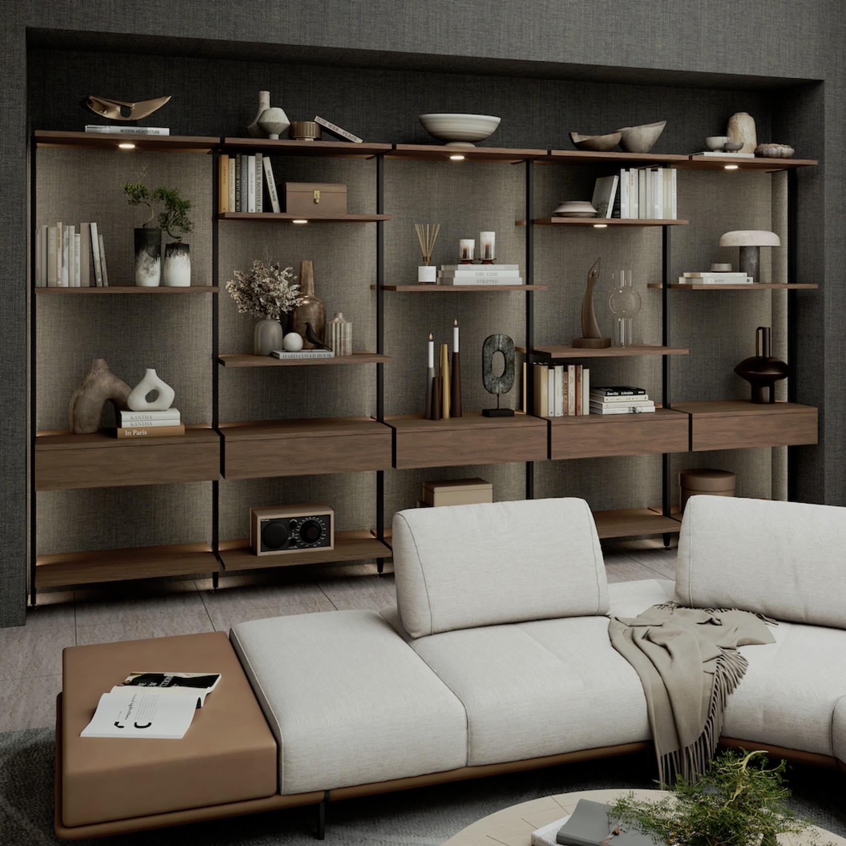 Custom Living Room Shelving gallery detail image