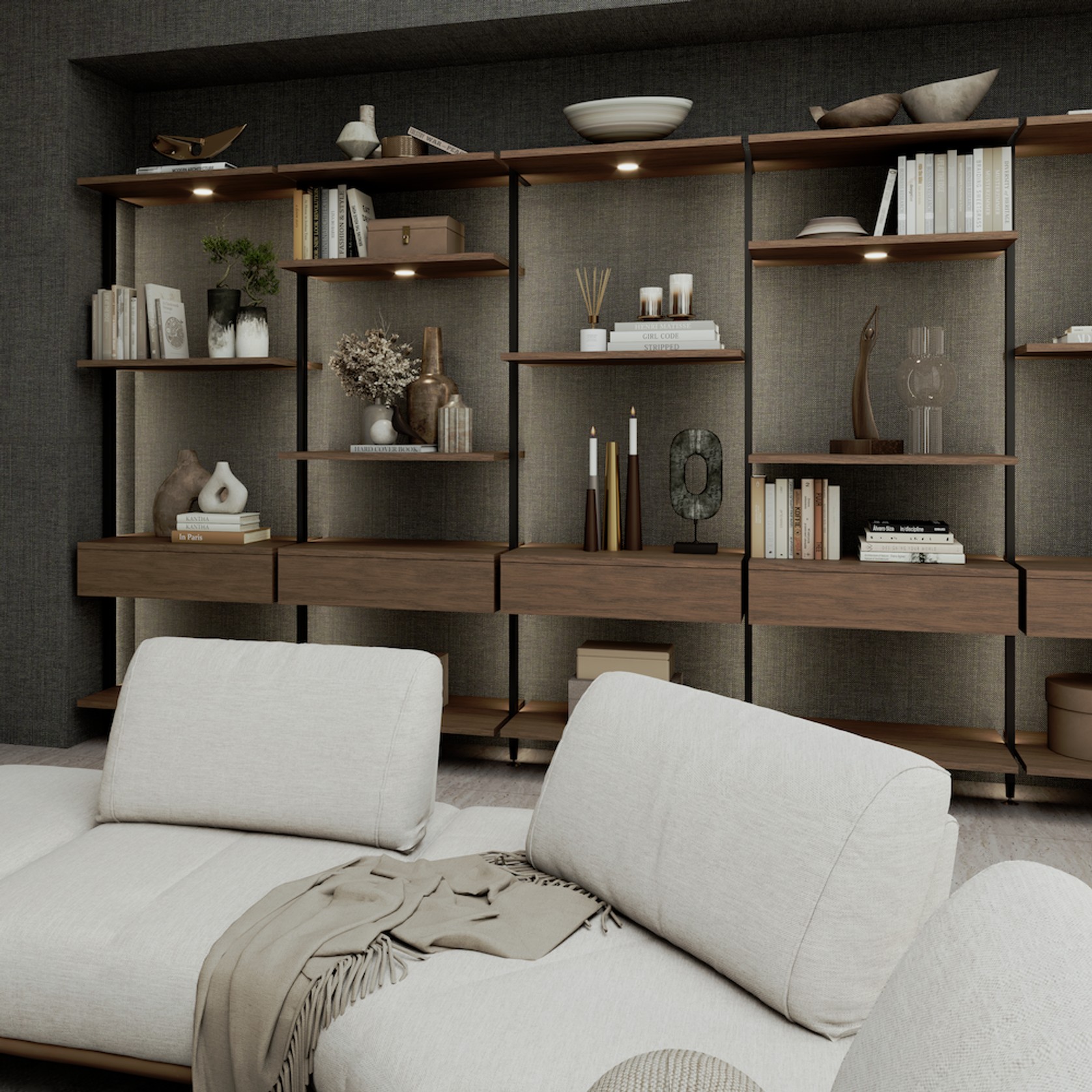 Custom Living Room Shelving gallery detail image