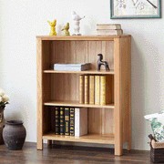 Humbie Natural Solid Oak Small Bookcase gallery detail image