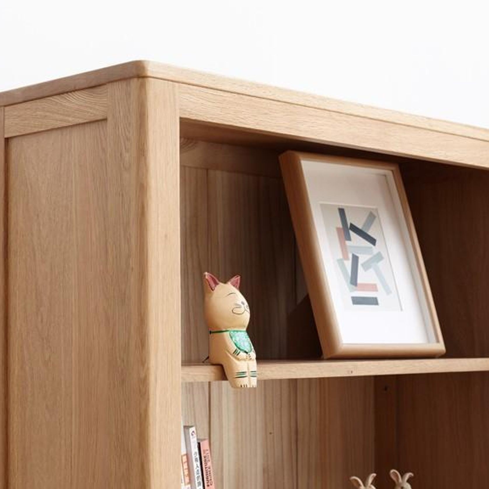 Humbie Solid Oak Large Bookcase gallery detail image