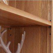 Humbie Solid Oak Slim Display Cabinet gallery detail image