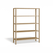 Nordica Bookshelf - 4 Tier Solid Oak (large) gallery detail image