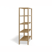 Nordica Bookshelf - 4 Tier Solid Oak (large) gallery detail image