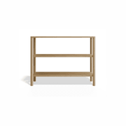 Nordica Bookshelf - 2 Tier Solid Oak (small) gallery detail image