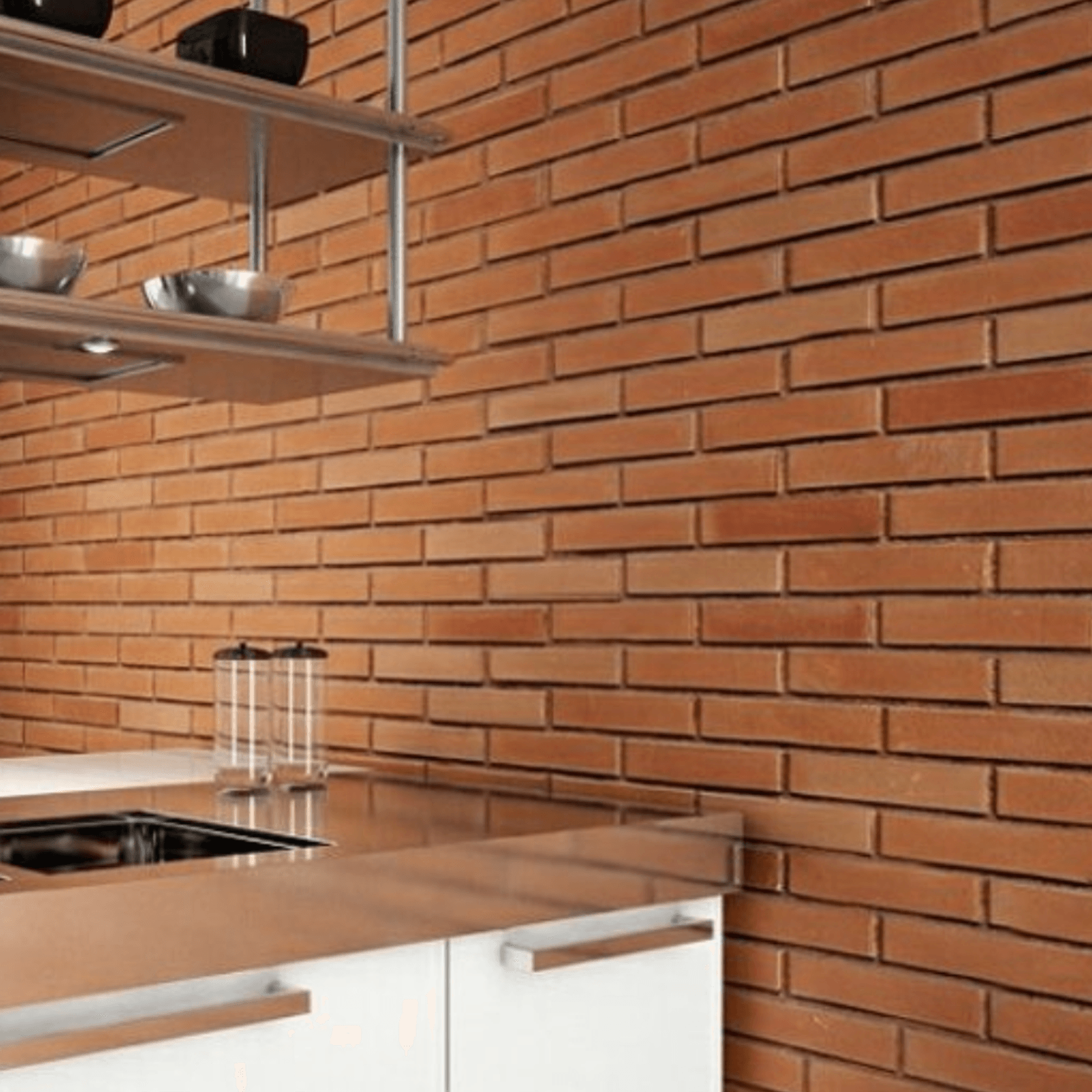 Classic Brick Wall Panels by Muros - smooth brick tiles gallery detail image