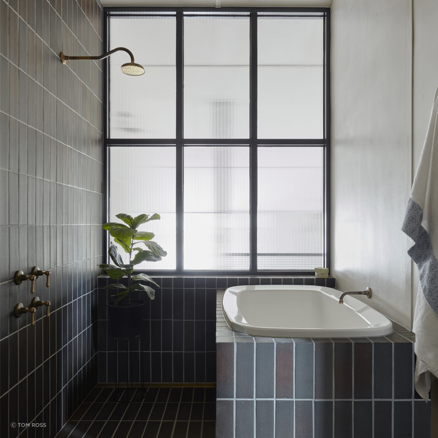 Midnight Blue brick tiles
