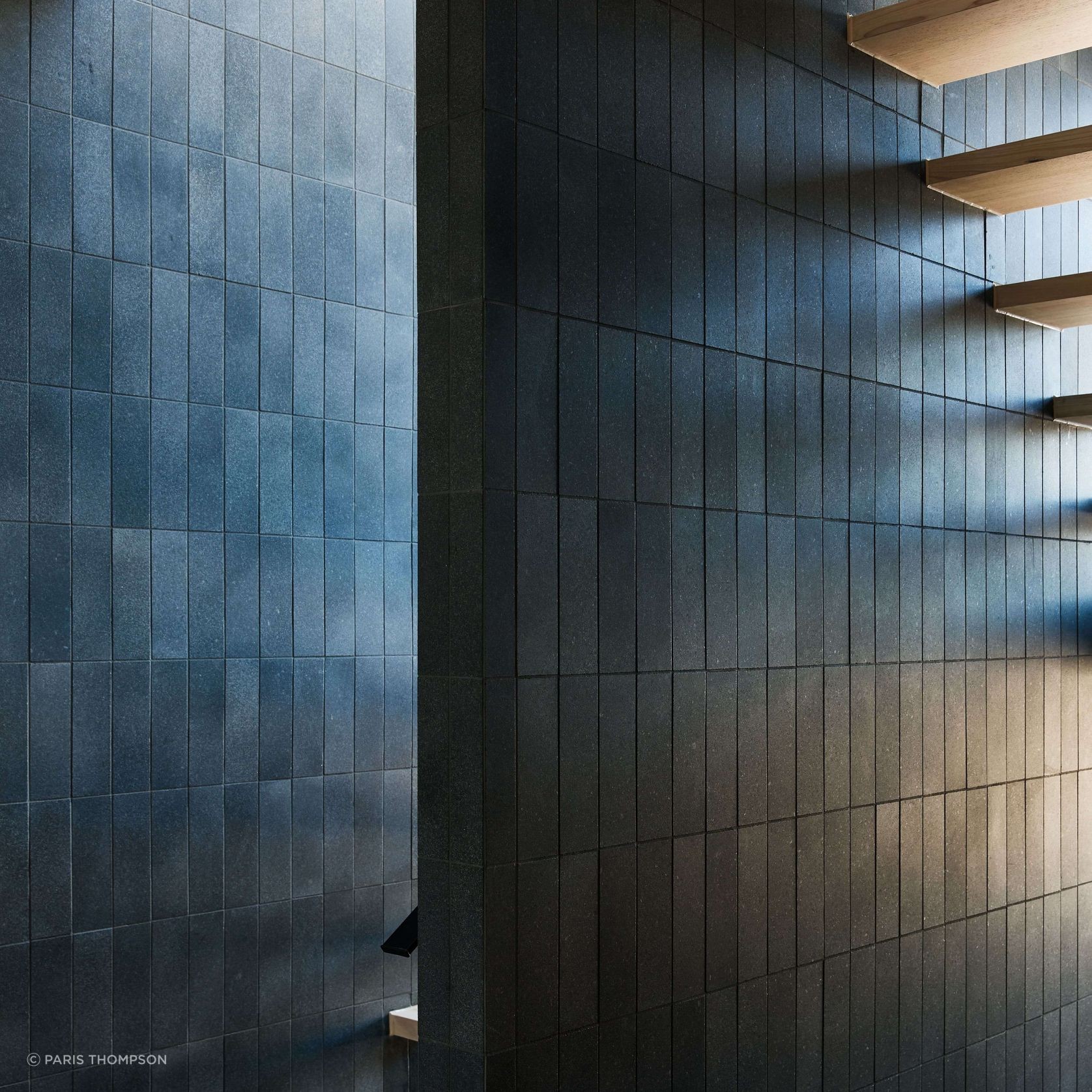 Grey granite tiles