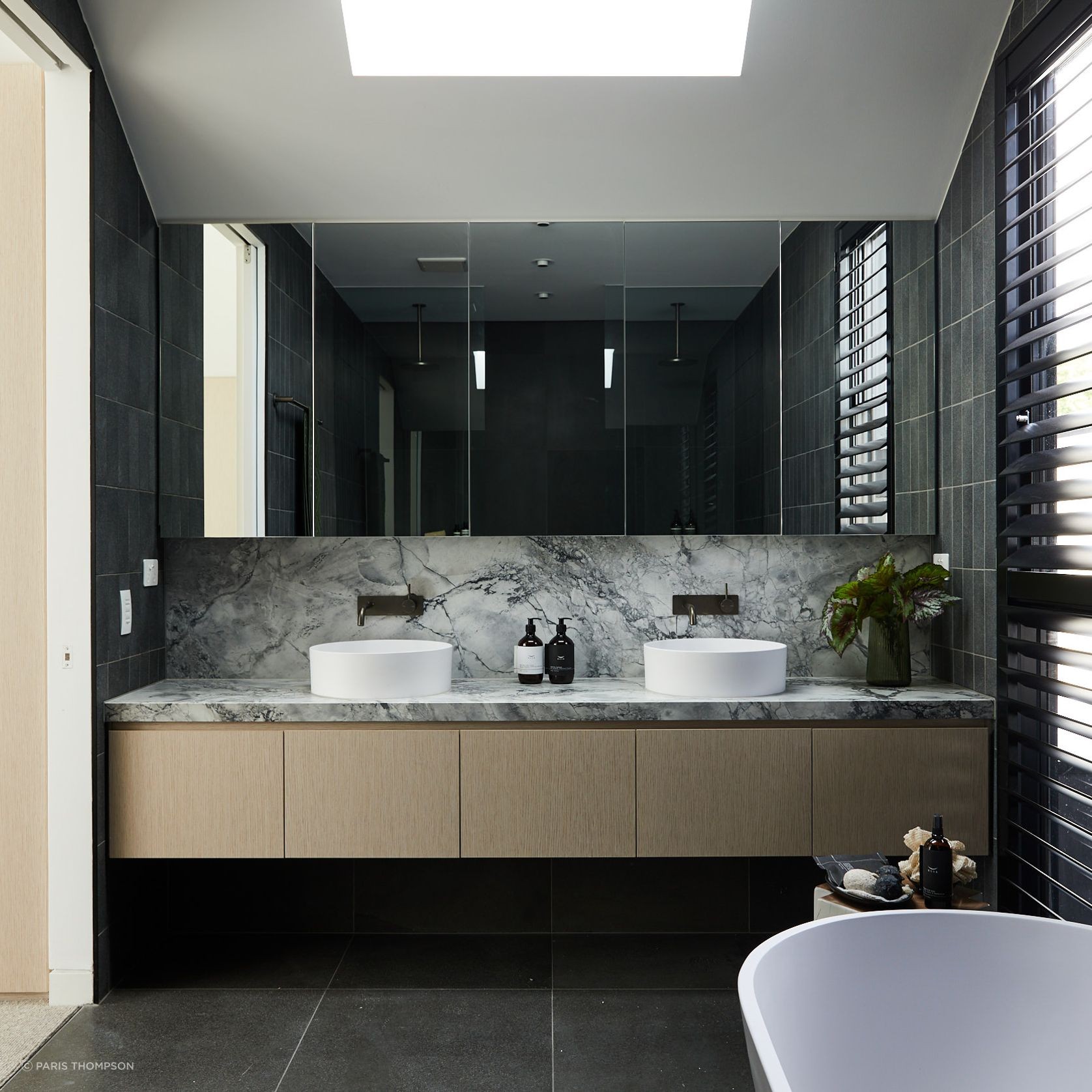 Grey granite tiles, Kerford House