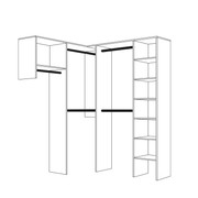 Basic L-Shape Walk In Wardrobe gallery detail image
