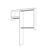 Basic Reach-In Style Wardrobe gallery detail image