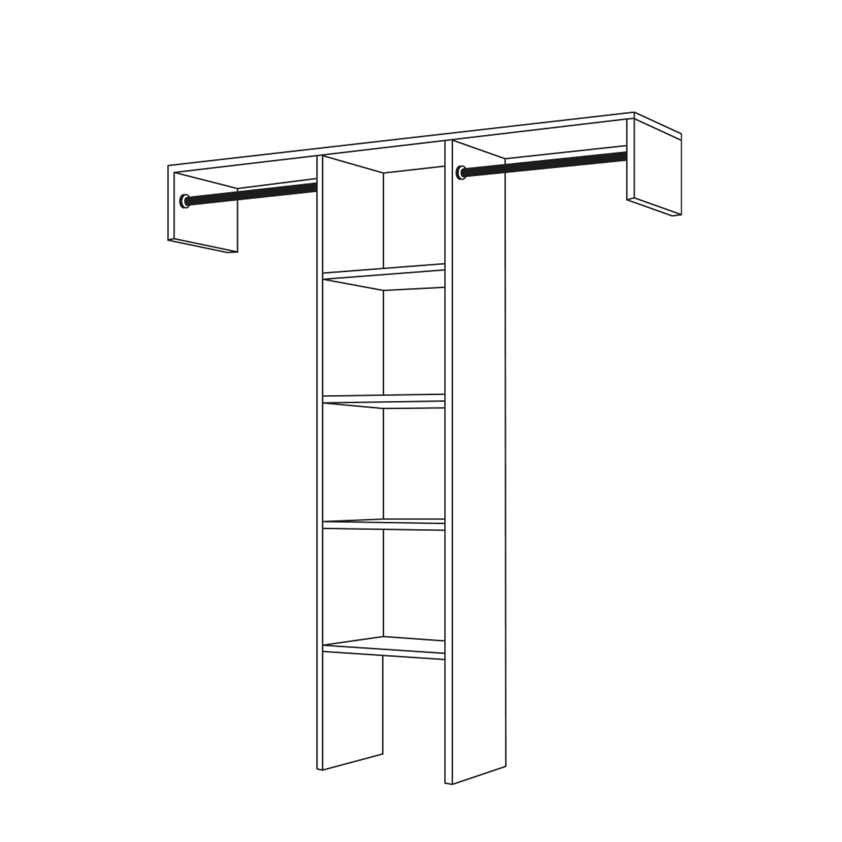 Small Basic Reach-In Wardrobe gallery detail image