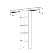 Small Basic Reach-In Wardrobe gallery detail image