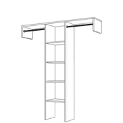 Small Basic Reach-In Wardrobe gallery detail image