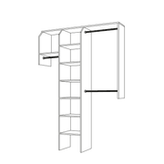 Reach-In With Drawers Wardrobe gallery detail image