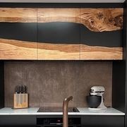 Kitchen Overhead Doors — Old English Oak Epoxy gallery detail image