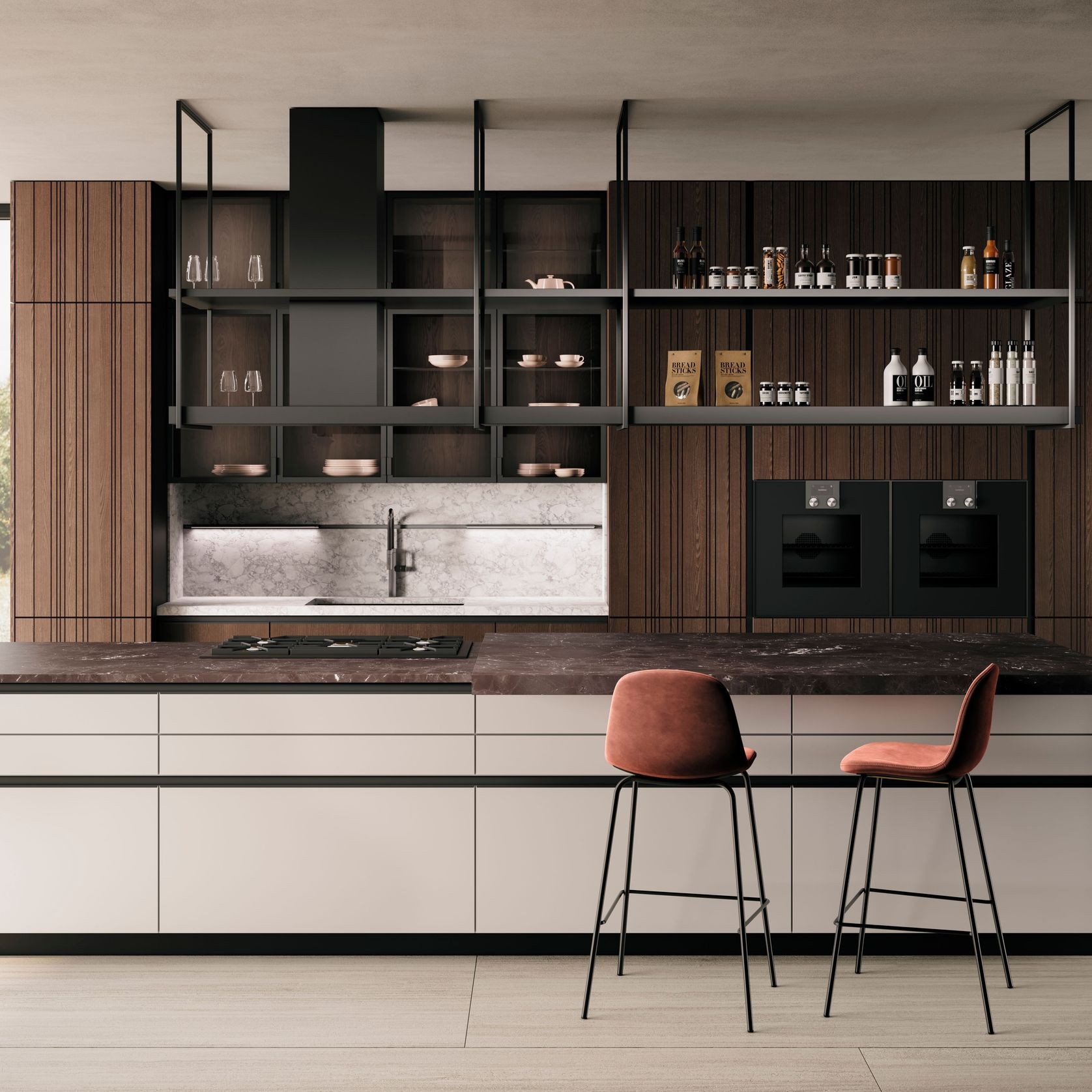 Bahia Wood Veneer Kitchen Cabinetry gallery detail image