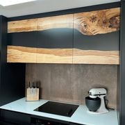 Old English Oak Epoxy Kitchen Overhead Doors gallery detail image