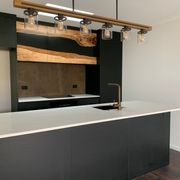 Old English Oak Epoxy Kitchen Overhead Doors gallery detail image