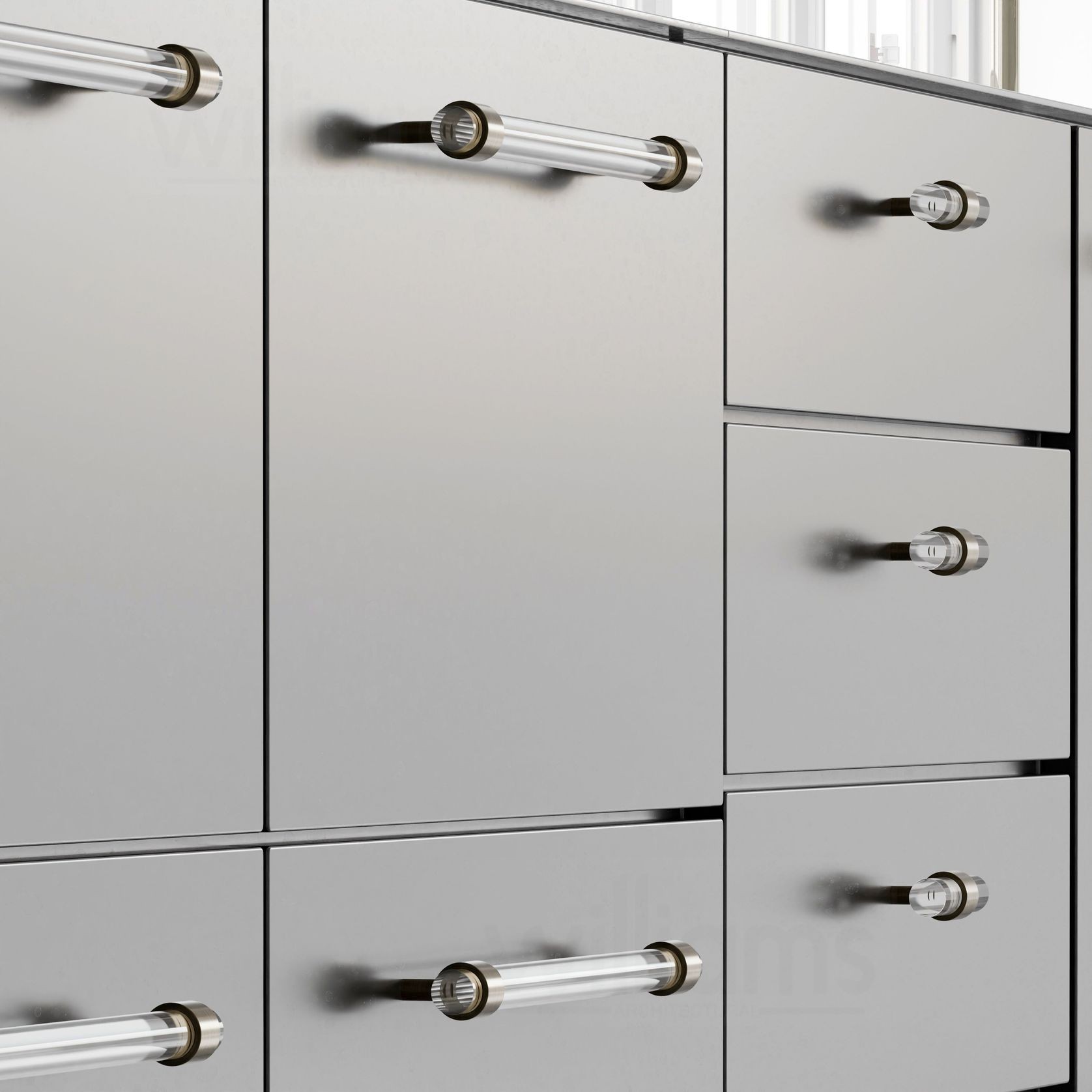 Lucite Straight Drawer Pull gallery detail image