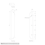 Pedra Curve Cabinetry Pull 320mm (Pair) gallery detail image
