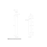 Pedra Curve Cabinetry Pull 320mm (Pair) gallery detail image