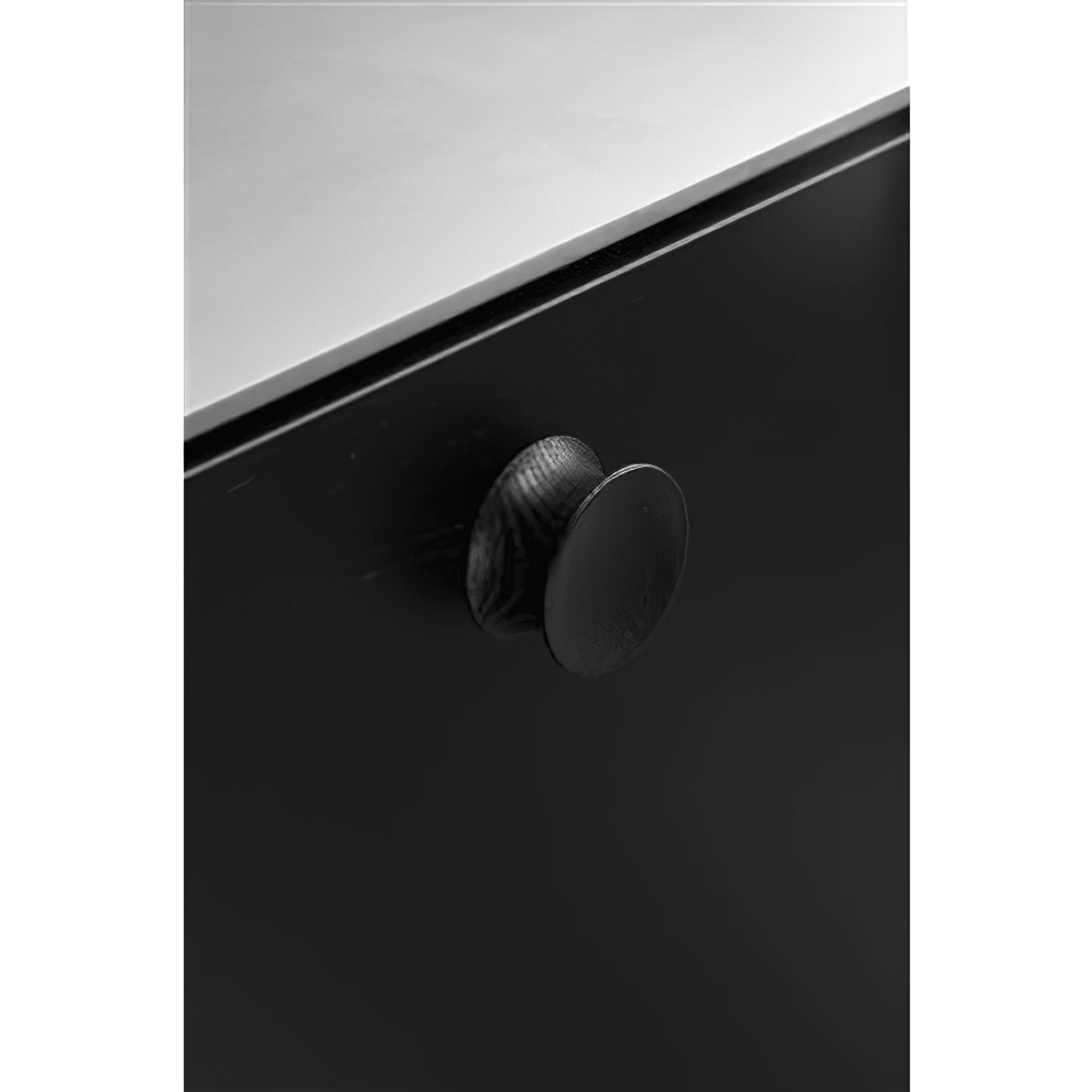 Furnipart Pulley 45mm Black Ash gallery detail image