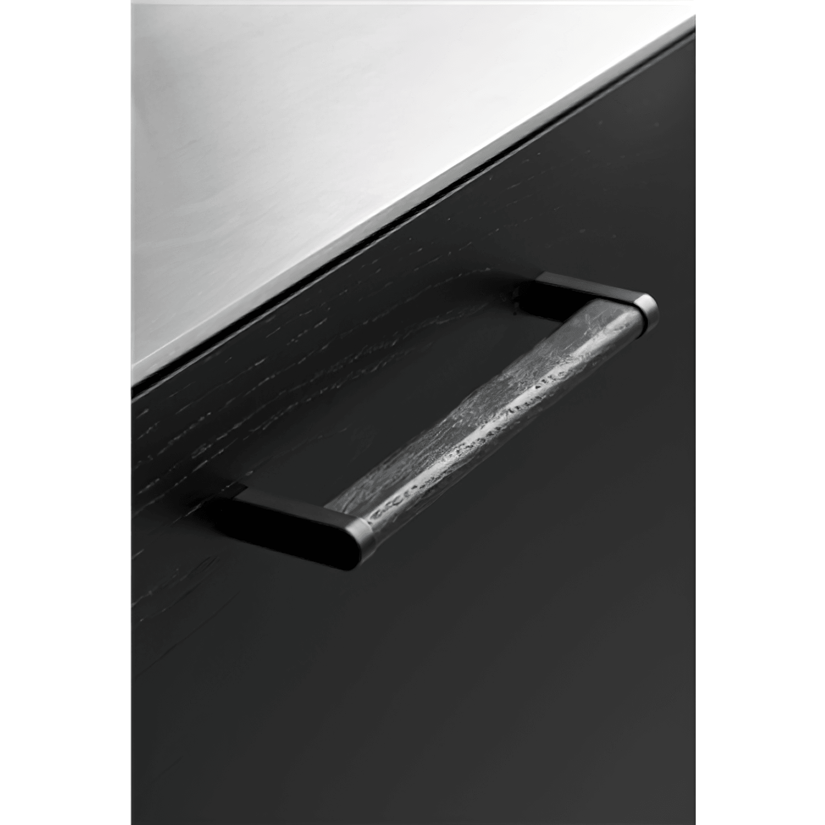 Furnipart Crossing 160mm Black Ash / Matt Black gallery detail image