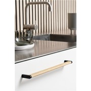Furnipart Crossing 320mm Oak Lacquered / Matt Black gallery detail image