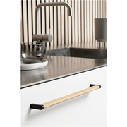 Furnipart Crossing 320mm Oak Lacquered / Matt Black gallery detail image