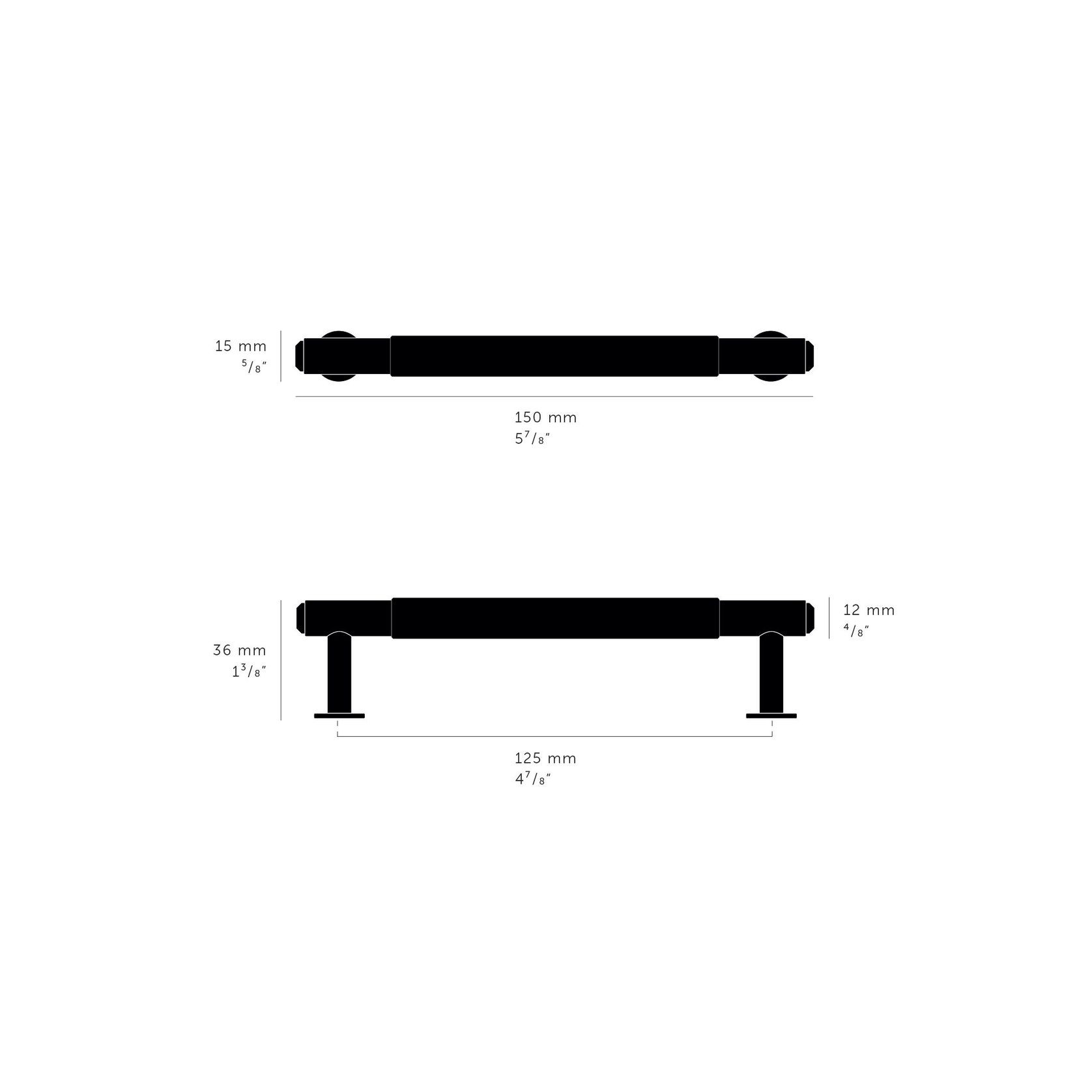 Buster and Punch Linear Cabinet Pull Bar Handle gallery detail image