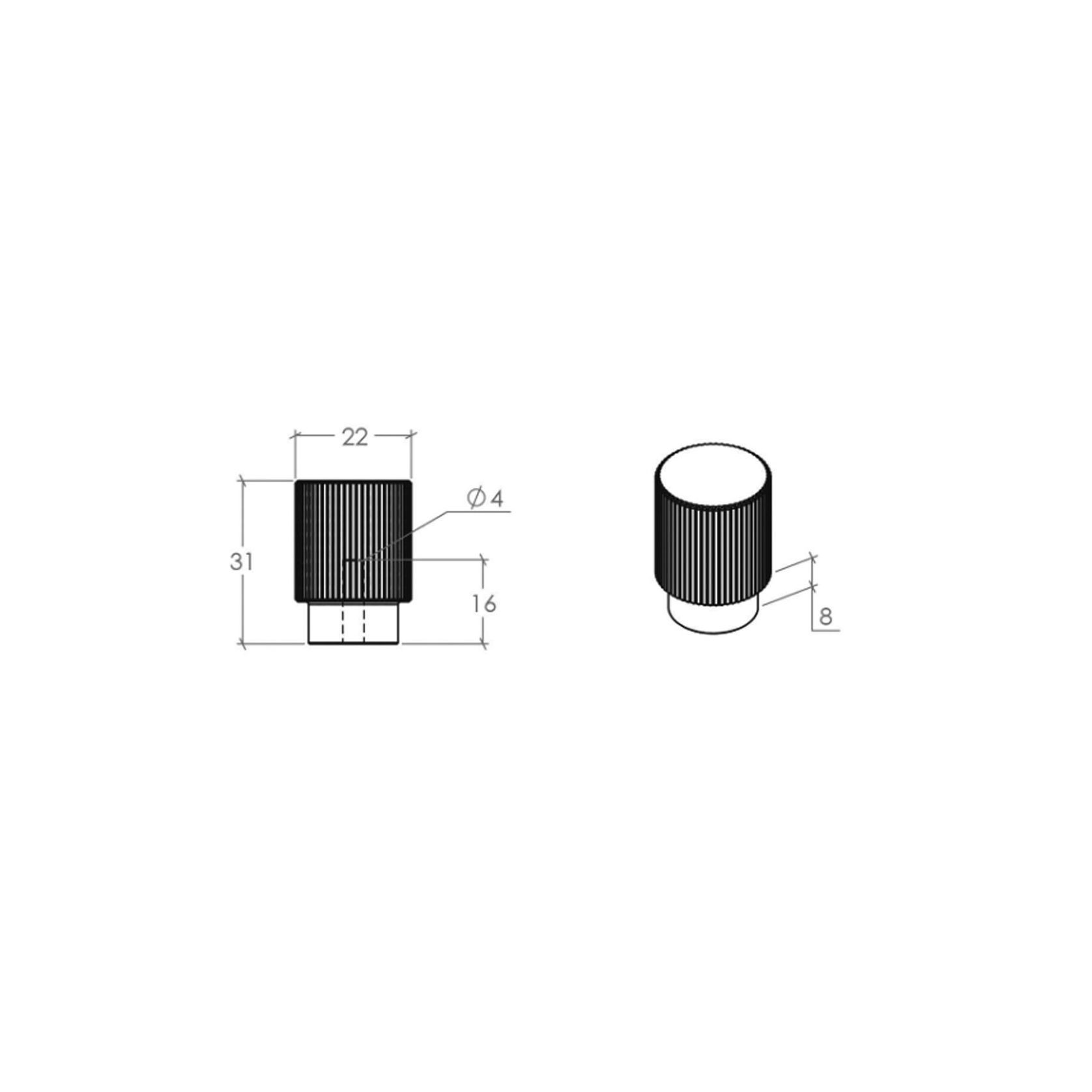 Momo Arpa Round Cabinet Knob gallery detail image