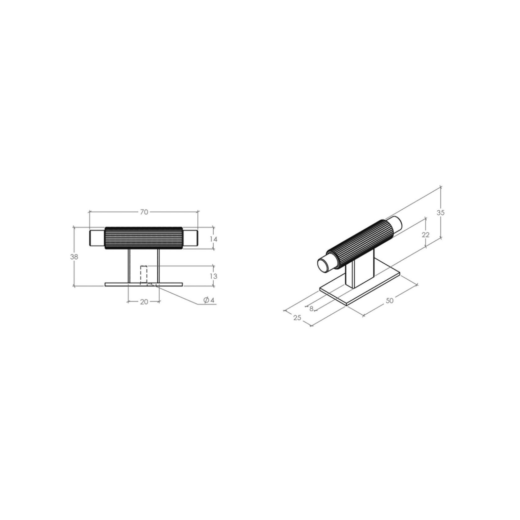Momo Arpa Cabinet T Knob 70mm gallery detail image