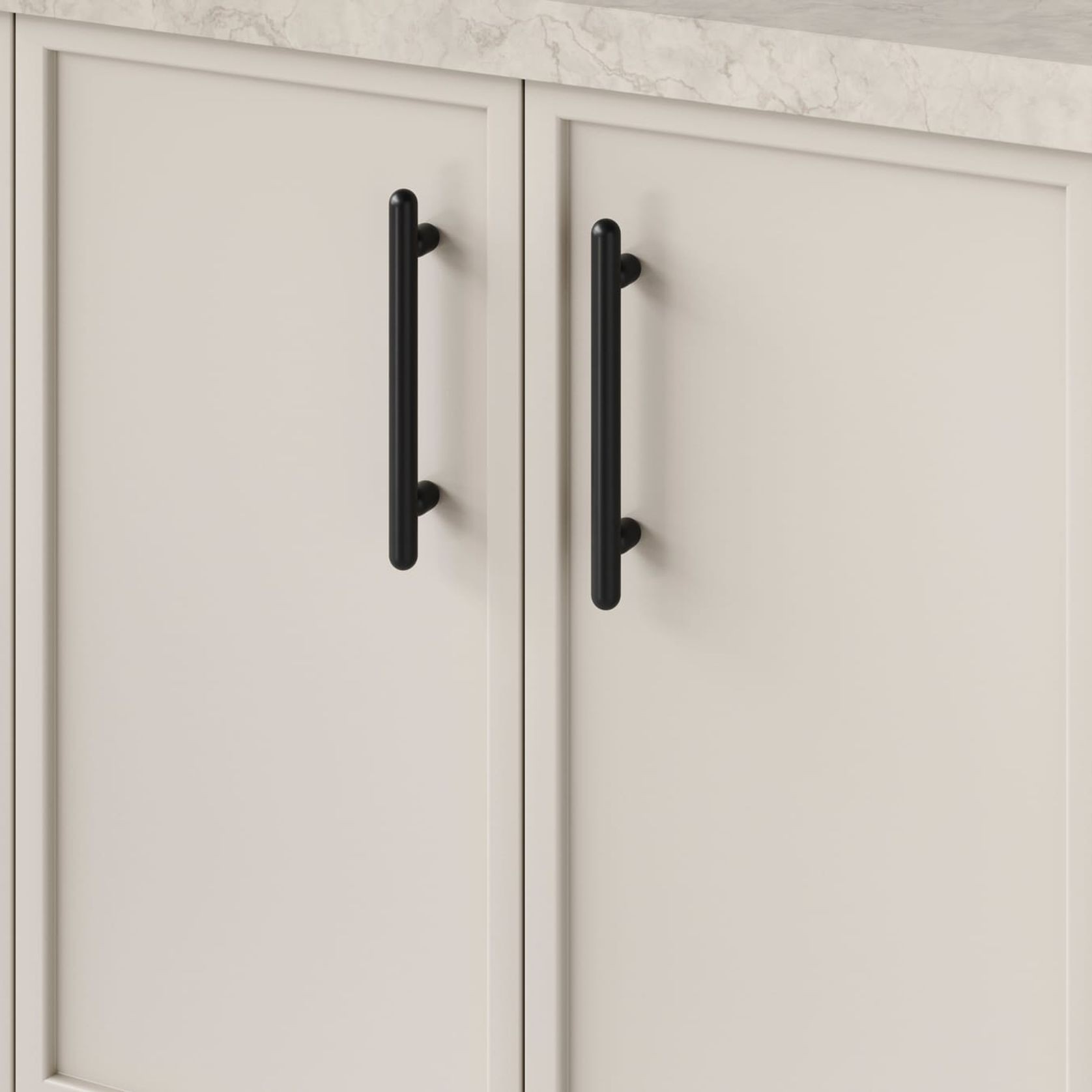 Puerto Cabinet Pull | Matt Black | CTC 160mm gallery detail image